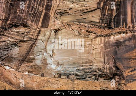 Erste Ruine, Canyon de Chelly National Monument, AZ Stockfoto