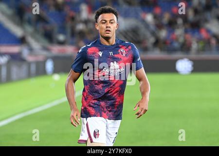 Dan Ndoye (Bologna FC) während des Spiels Bologna FC gegen Atalanta BC, italienische Fußball-Serie A in Bologna, Italien, 28. September 2024 Stockfoto