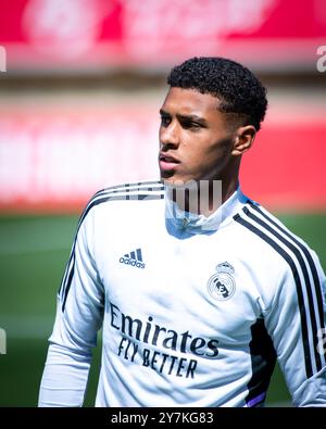 Leon, Spanien. Mai 2024. 1 RFEF. Kulturelles Leonesa vs Real Madrid Castilla. Stadion Reino de Leon. Vinicius Tobias Stockfoto