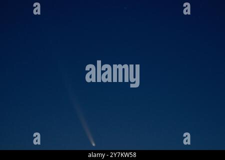 Cooma, Victoria, Australien, 1. Oktober 2024; Comet, C/2023 A3 Tsuchinshan-ATLAS AM frühen Morgenhimmel etwa eine Stunde vor Sonnenaufgang aufgenommen Credit P.j.Hickox/Alamy Live News Stockfoto