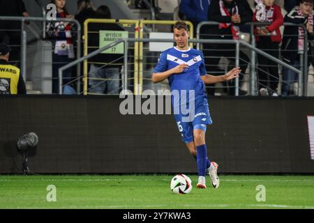 Krakau, Polen. 30. September 2024. Fußball 2024 2025 PKO BP Ekstraklasa Cracovia vs Stal Mielec op: MARVIN SENGER Credit: Konrad Swierad/Alamy Live News Stockfoto