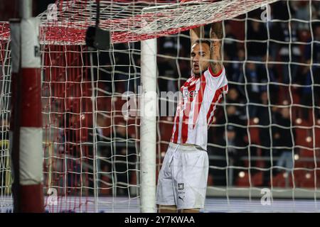 Krakau, Polen. 30. September 2024. Fußball 2024 2025 PKO BP Ekstraklasa Cracovia vs Stal Mielec op: VIRGIL GHITA Credit: Konrad Swierad/Alamy Live News Stockfoto