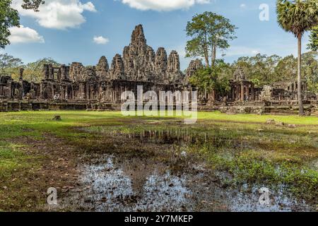 Bayon, Angkor Thom, Kambodscha Stockfoto