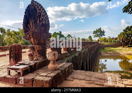 Kampong Kdei Brücke (Spean Praptos), in der Nähe von Siem Reap, Kambodscha Stockfoto