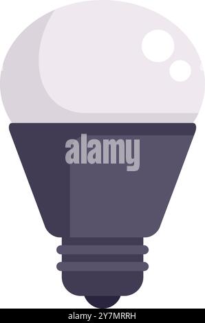 Diese Vektor-Illustration zeigt eine moderne LED-Lampe, die Energieeffizienz und Beleuchtung betont Stock Vektor