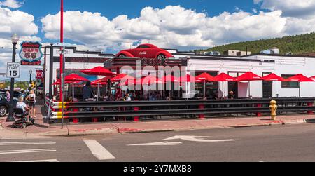 Cruiser's Cafe 66 Bar und Grill an der historischen Route 66 in Williams, Arizona, USA Stockfoto