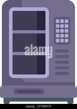 Ein moderner Safe mit leeren Regalen bietet eine sichere Aufbewahrung Ihrer Wertsachen Stock Vektor