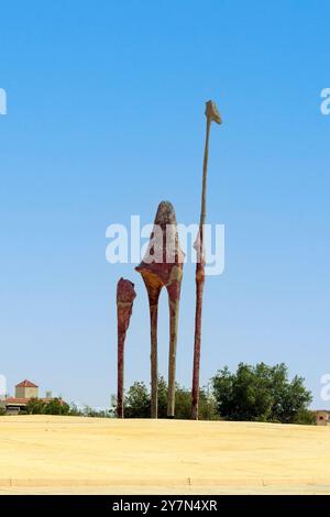 Kamelstatuen - verschiedene Kompositionen Stockfoto