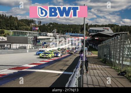 Start Rennen 2 Sonntag Motorsport, DTM 2024, DTM07, Red Bull Ring, Spielberg, Österreich, Rennen 2, Sonntag, 29.09.2024 Foto: Eibner-Pressefoto/Jürgen Augst Stockfoto