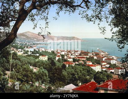 Berigo, San Remo, Riviera, Italien, um 1895, historische, digital restaurierte Reproduktion von einem Original aus dem 19. Jahrhundert, Rekorddatum nicht angegeben / , Italien, um 1895, historisch, digital restaurierte Reproduktion von einer Vorlage aus dem 19. Jahrhundert. Jahrhundert, Datum nicht angegeben Stockfoto