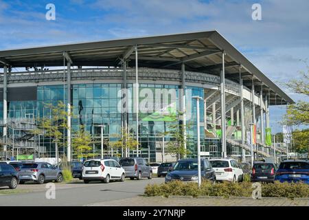 Fussballstadion Volkswagen Arena des VfL Wolfsburg, Wolfsburg, Niedersachsen, Deutschland Stockfoto