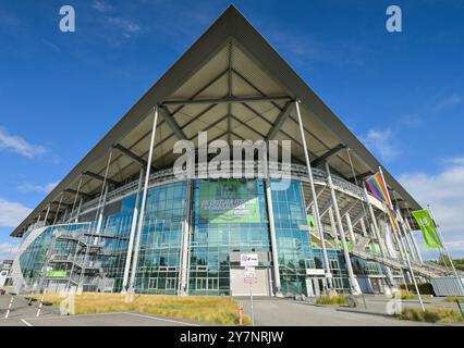 Fussballstadion Volkswagen Arena des VfL Wolfsburg, Wolfsburg, Niedersachsen, Deutschland Stockfoto