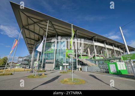 Fussballstadion Volkswagen Arena des VfL Wolfsburg, Wolfsburg, Niedersachsen, Deutschland Stockfoto