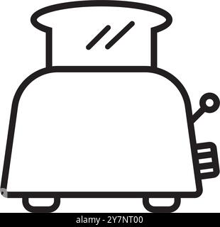 Toaster Icon Vektor Illustration Logo Design Stock Vektor