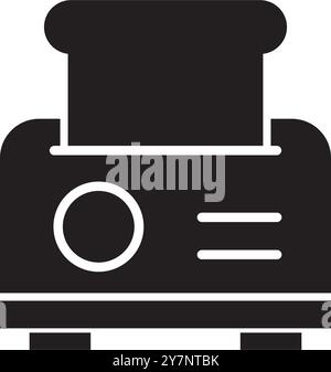 Toaster Icon Vektor Illustration Logo Design Stock Vektor