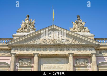 Gebäudedetail, Fresko, Deutsches Historisches Museum, unter den Linden, Mitte, Berlin, Deutschland, Gebäudedetail, Fresko, Deutsches Historisches Museum, Deu Stockfoto