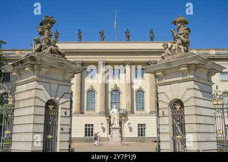 Hauptgebäude, Humboldt-Universität, unter den Linden, Mitte, Berlin, Deutschland, Hauptgebäude, Humboldt-Universität, Deutschland Stockfoto