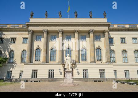 Hauptgebäude, Humboldt-Universität, unter den Linden, Mitte, Berlin, Deutschland, Hauptgebäude, Humboldt-Universität, Deutschland Stockfoto