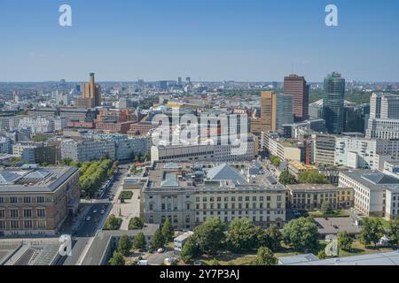 Stadtpanorama, Potsdamer Platz, vor Martin-Gropius-Bau und Repräsentantenhaus, Mitte, Berlin, Deutschland, Stadtpanorama, vorne Martin-Gropius- Stockfoto