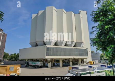 Kornsilos, Behala, Westhafen, Moabit, Mitte, Berlin, Deutschland, Getreidesilos, Deutschland Stockfoto