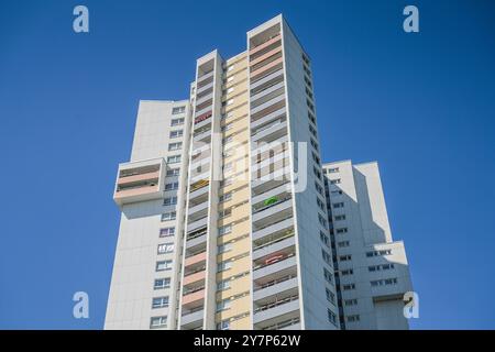 Wohnhochhaus ideal, Fritz-Erler-Allee 120, Gropiusstadt, Neukölln, Berlin, Deutschland, Wohnhochhaus Ideal, Deutschland Stockfoto
