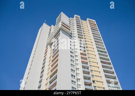 Wohnhochhaus ideal, Fritz-Erler-Allee 120, Gropiusstadt, Neukölln, Berlin, Deutschland, Wohnhochhaus Ideal, Deutschland Stockfoto