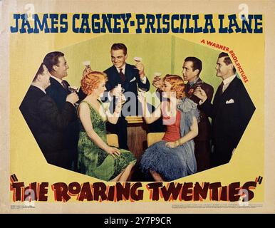 FRANK McHugh JEFFREY LYNN GLADYS GEORGE JAMES CAGNEY PRISCILLA LANE HUMPHREY BOGART und PAUL KELLY in DEN DRÖHNENDEN ZWANZIGERN 1939 Regisseur RAOUL WALSH Originalgeschichte Mark Hellinger Warner Bros Stockfoto