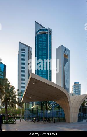 DECC Metro Station West Bay Doha Katar Stockfoto