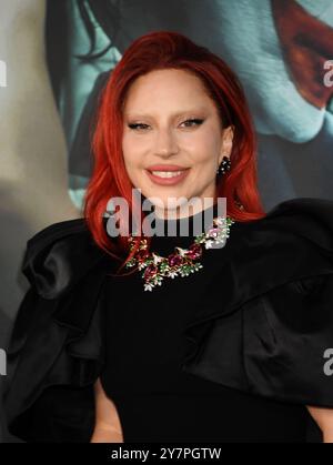 Hollywood, Kalifornien, USA. 30. September 2024. Lady Gaga nimmt an der Premiere von Warner Bros. In Los Angeles Teil Bilder „Joker: Folie A Deux“ im TCL Chinese Theatre am 30. September 2024 in Hollywood, Kalifornien. Quelle: Jeffrey Mayer/Media Punch/Alamy Live News Stockfoto