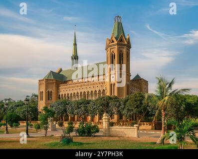 Die berühmte Frere Hall. Venezianische Architektur Britisches Kolonialerbe Karachi Pakistan Stockfoto