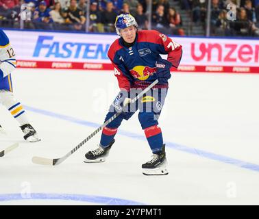 Les Lancaster, EHC RB MUC 74 im Freundschaftsspiel der Global Series Challenge EHC RB MUENCHEN - BUFFALO SABRES 0-5 im SAP Garden in München, 27. September 2024. Saison 2024/2025, Spieltag x, Fotograf: Peter Schatz Stockfoto