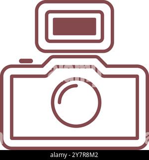 Designvorlage für Kamerasymbol-Logo Stock Vektor