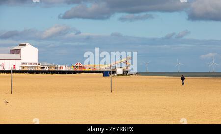 Strand und Britannia Pier, Great Yarmouth, Norfolk, England Stockfoto