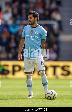 Newcastle, Großbritannien. September 2024. Manchester City Mittelfeldspieler Ilkay Gundogan (19) während des Spiels Newcastle United FC gegen Manchester City FC English Premier League in St. James' Park, Newcastle, England, Vereinigtes Königreich am 28. September 2024 Credit: Every Second Media/Alamy Live News Stockfoto