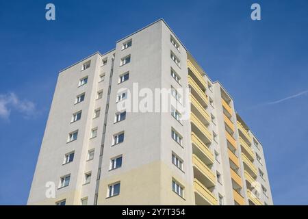 Plattenbau, Wohnhaus, Hochhaus, Kamenzer Damm, Lankwitz, Steglitz-Zehlendorf, Berlin, Deutschland Stockfoto