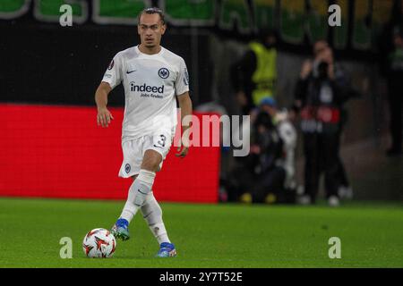 Während des Phase MD1-Spiels der UEFA Europa League 2024/25 zwischen Eintracht Frankfurt und FC Viktoria Plzen am 26. September 2024 im Deutsche Bank Park in Frankfurt am Main. Defodi-747 WD2 9891 *** während des Spiels der UEFA Europa League 2024 25 League Phase MD1 zwischen Eintracht Frankfurt und FC Viktoria Plzen im Deutsche Bank Park am 26. September 2024 in Frankfurt am Main Defodi 747 WD2 9891 Defodi-747 Stockfoto