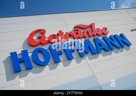Logo Fa. Getränke Hoffmann, Berlin, Deutschland *** Logo Hoffmann Drinks, Berlin, Deutschland Stockfoto