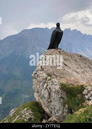 Das Christomannos Denkmal auf dem Hirzelsteig Stockfoto