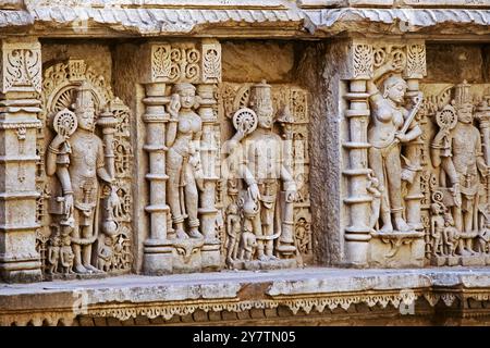 01 27 2010 Rani Ki Vav gebaut von Königin Udayamati Ehefrau von König Bhimdeva I. A.D.10221063-Patan Nord Gujarat INDIEN Asien. Stockfoto