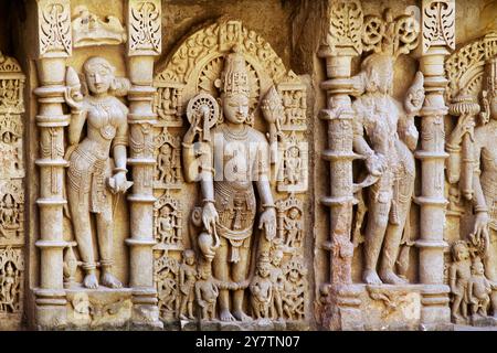 01 27 2010 Rani Ki Vav gebaut von Königin Udayamati Ehefrau von König Bhimdeva I. A.D.10221063-Patan Nord Gujarat INDIEN Asien. Stockfoto