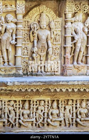 01 27 2010 Rani Ki Vav gebaut von Königin Udayamati Ehefrau von König Bhimdeva I. A.D.10221063-Patan Nord Gujarat INDIEN Asien. Stockfoto