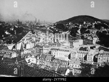 Fotoshows: Longwy, Frankreich in der Meurthe-et-Moselle in der Region Grand Est 1930er Jahre Stockfoto