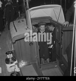 Prinzessin Alexandria bei der International Boat Show, Earls Court, London, 6. Januar 1965 Stockfoto