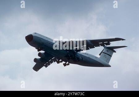 Lockheed C5A Galaxie der USAF. Das größte Flugzeug der Welt. Stockfoto