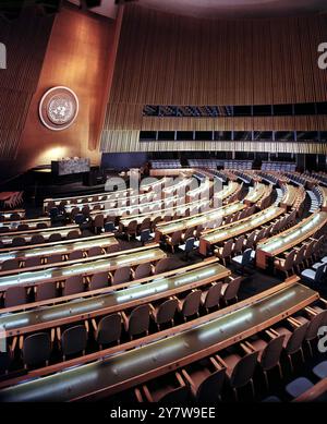 Die Generalversammlung der Vereinten Nationen , New York , USA : von hinten gesehen Stockfoto
