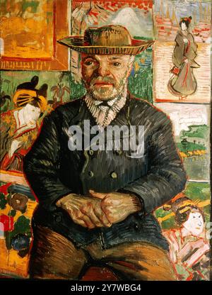 Le Pere Tanguy Paris Hotel de Chanaleilles von Vincent Van Gogh 1853-1890 Vincent Willem van Gogh Listen (Hilfe·info) (* 30. März 1853 – 29. Juli 1890) war ein niederländischer Maler, der als Postimpressionist eingestuft wurde und allgemein als einer der größten Maler in der Geschichte der europäischen Kunst gilt. Sein Werk zeigt die Objekte, Menschen und Orte seines Lebens mit kühner, meist verzerrter, zeichnerischer Kunst und sichtbaren gepunkteten oder gestrichelten Pinselstrichen, die intensiv und doch dezent farbig sind ©2006 Credit:TopFoto. Stockfoto