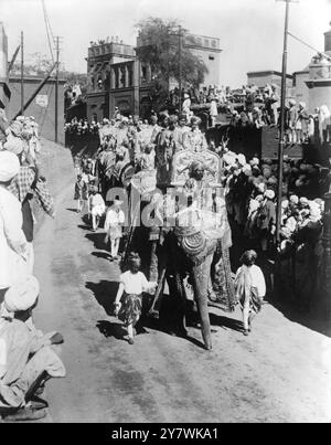 Die Krönung von Sir Hari Singh. 1926 Stockfoto