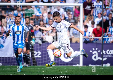 A Coruña, Spanien. 11. Juni 2022. Playoffs für die Hypermotion League. RC Deportivo vs Albacete. Stockfoto