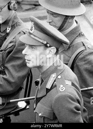 König Georg VI. In Uniform 2. Weltkrieg Stockfoto