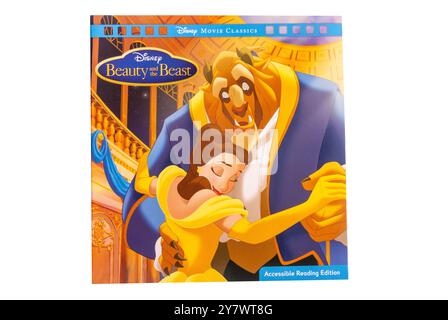 Disney Beauty and the Beast Buch, Greater London, England, Vereinigtes Königreich Stockfoto